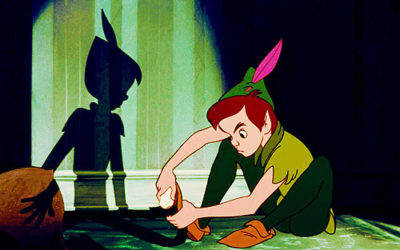 Nailed It! Peter Pan caches his shadow